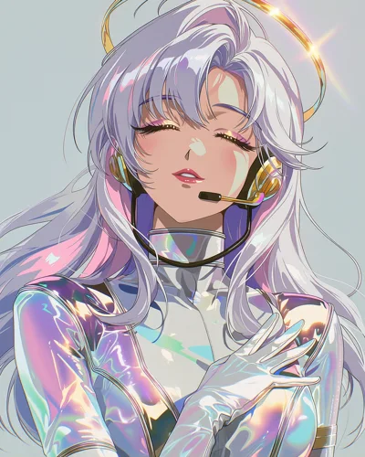 ALINE with a hand on her heart, original music-video artwork